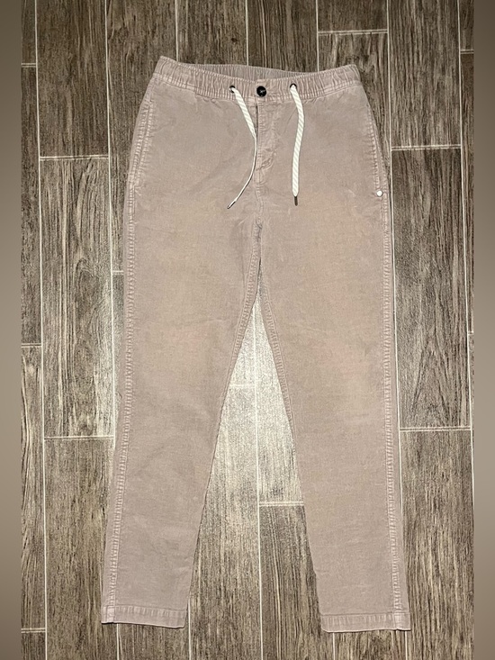 Vuori Other - Vuori Corduroy Pants Mens Small Beige Cotton Stretch Jogger Elastic Waist V440